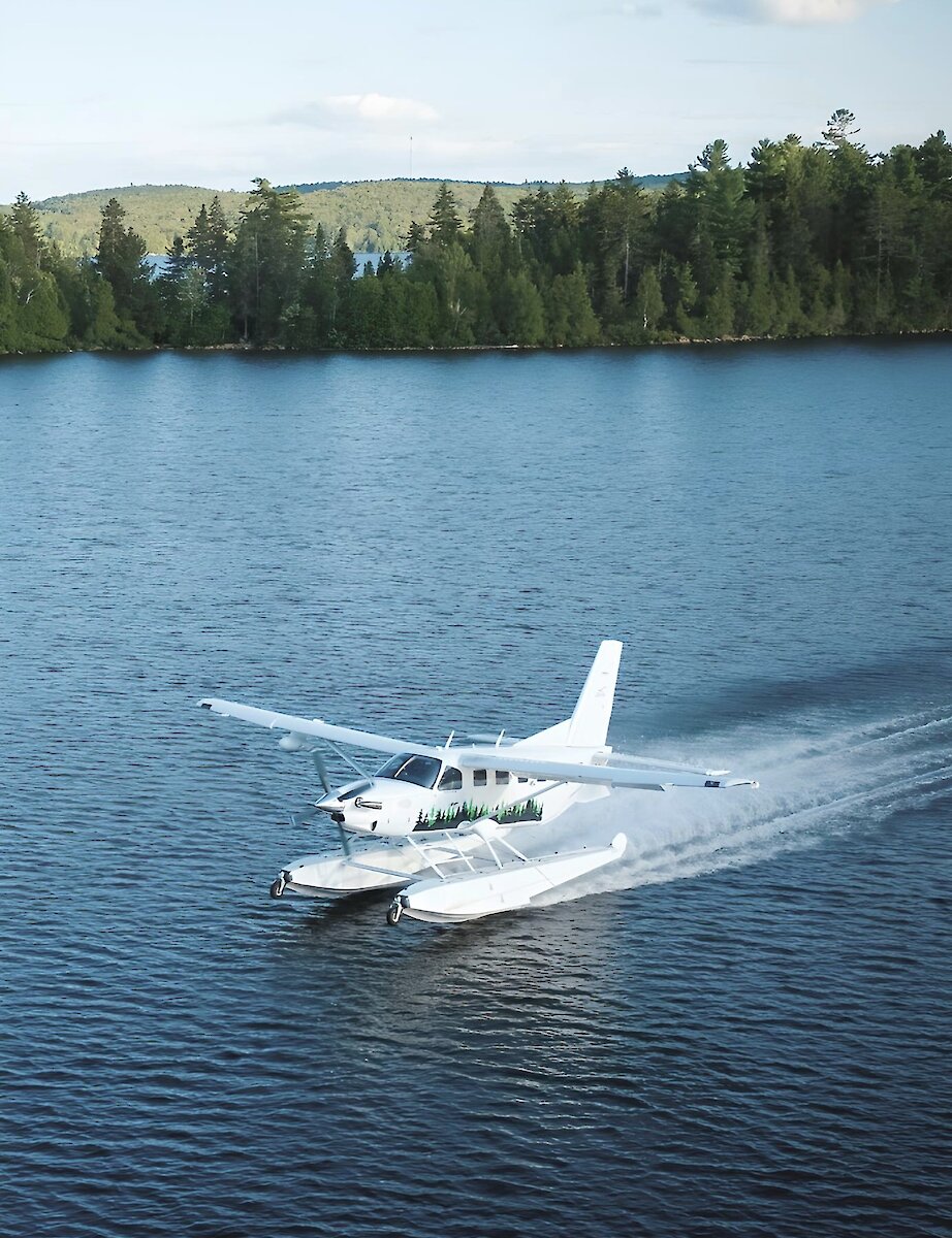 A seaplane on the water