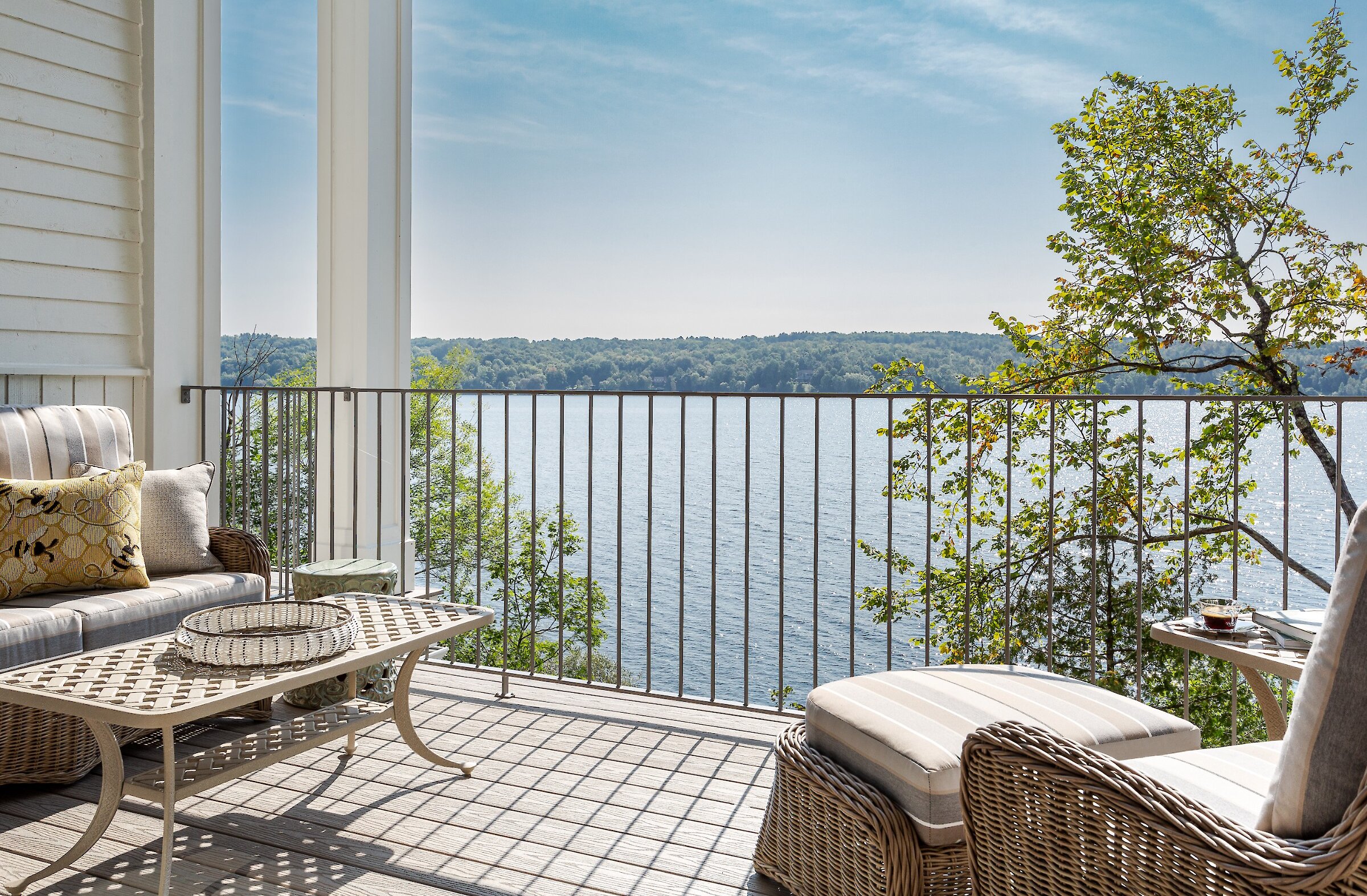 Lake view from bedroom balcony