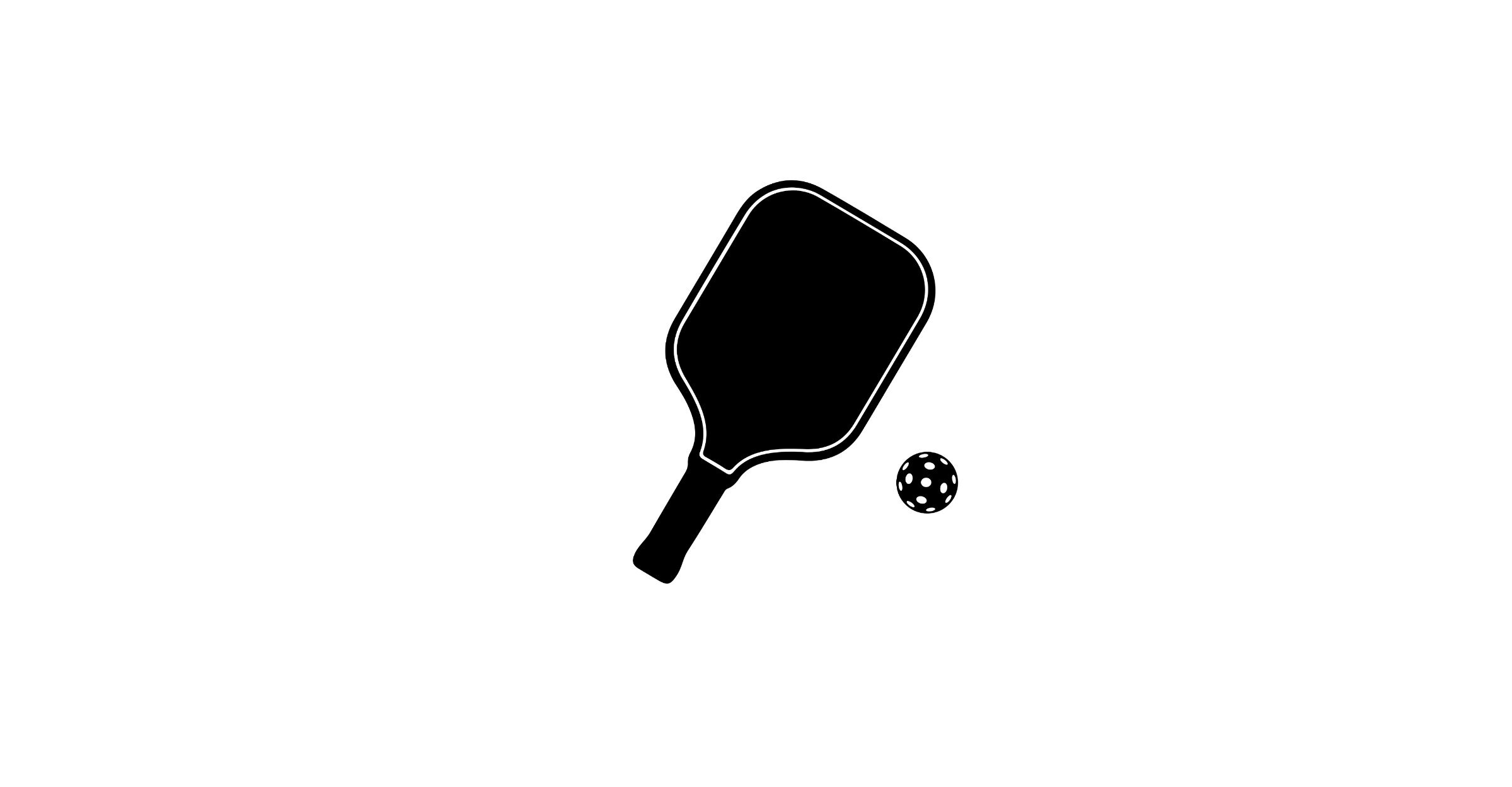 A pickleball racket