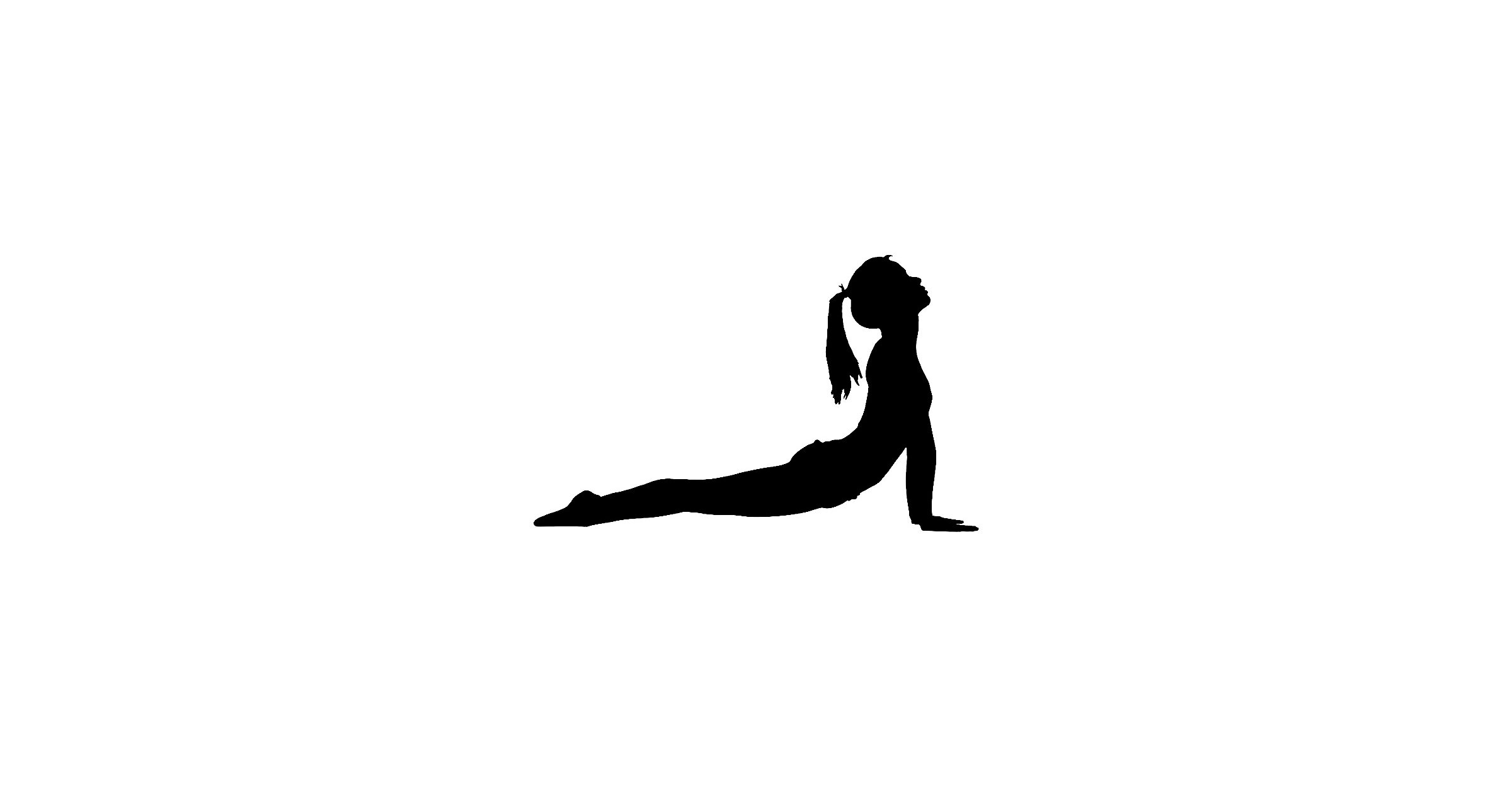 Drawing of a woman stretching