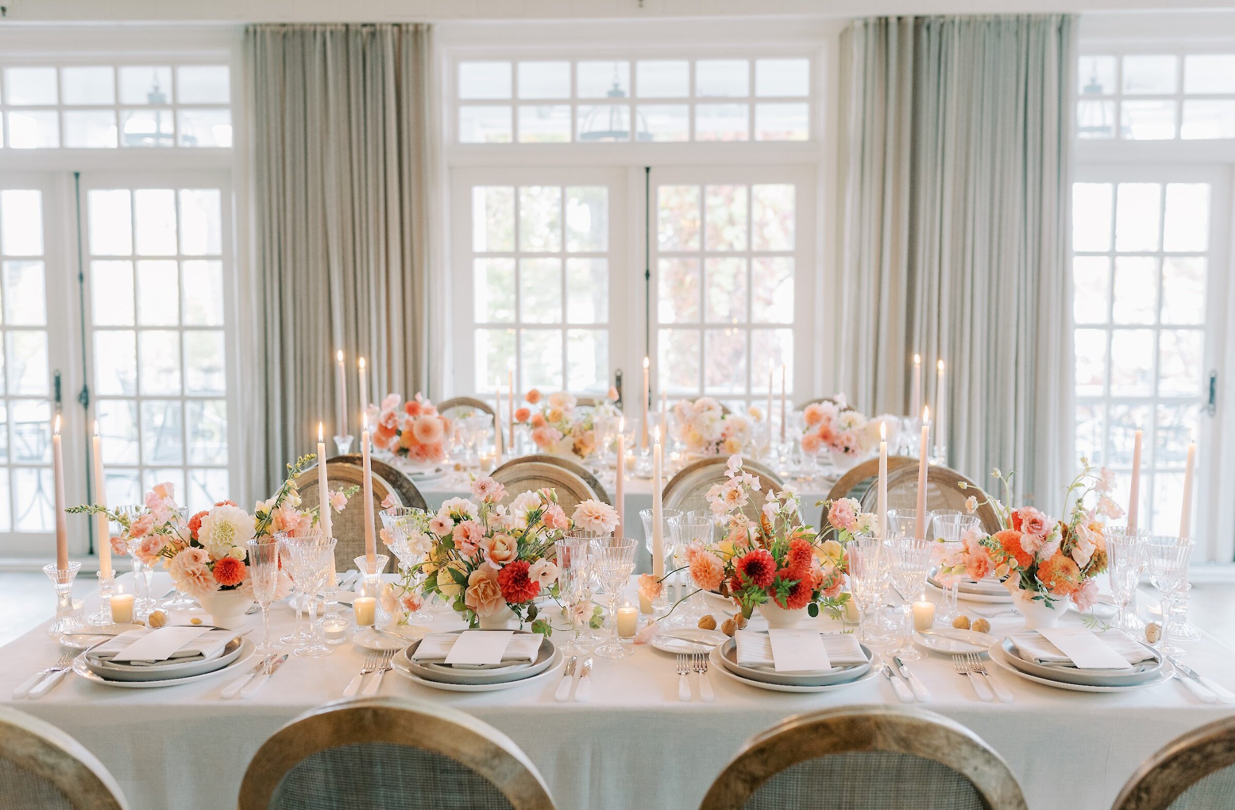 A table set for a special event