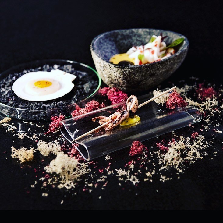 A dish in a gastronomic restaurant